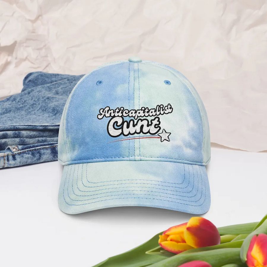 ANTICAPITALIST C*NT 3D tie-dye dad hat product image (32)