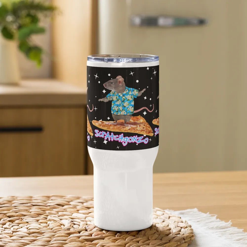 Pizza Mouse Thermal Travel Mug product image (9)