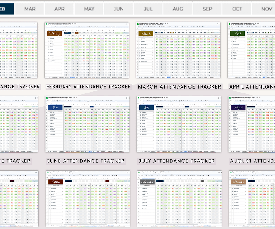 Employee Attendance Tracker & Dashboard product image (8)