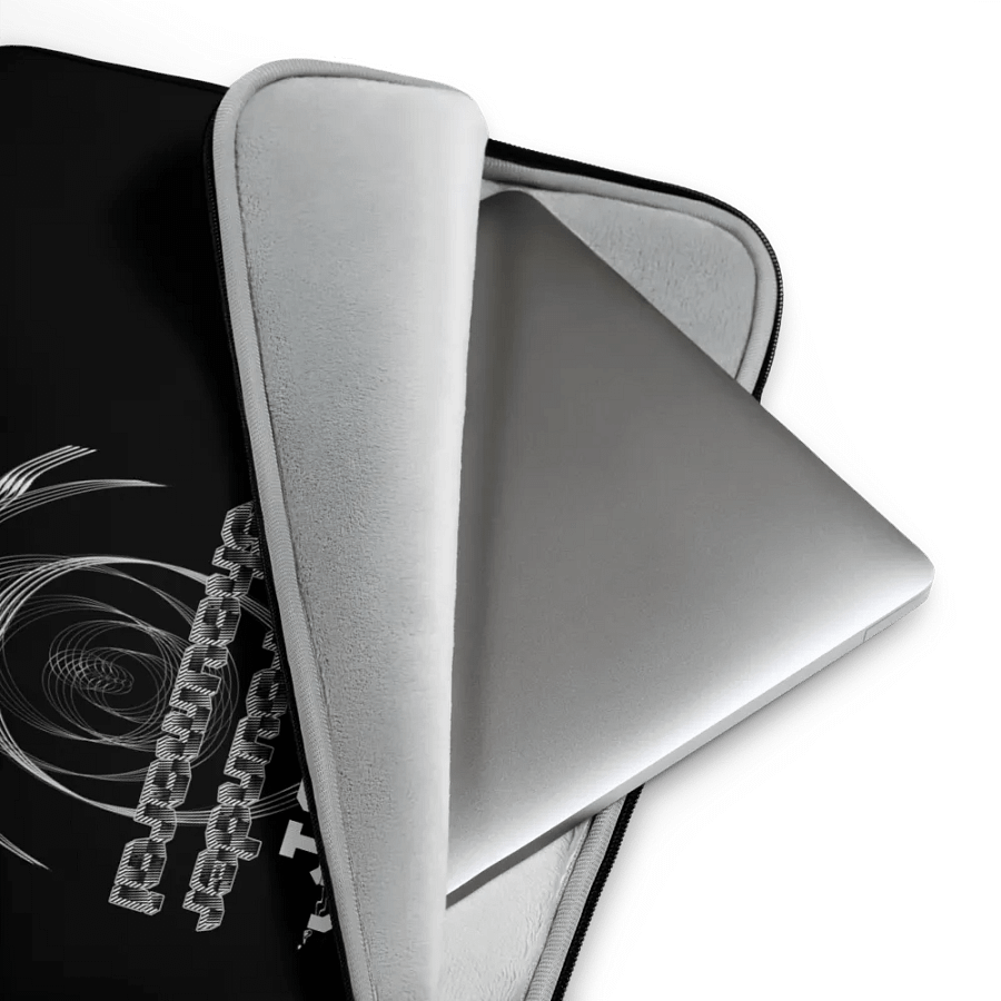 Laptop Sleeve - Black - Co Founder Shaumarai - White HApex Gear White Logo product image (3)