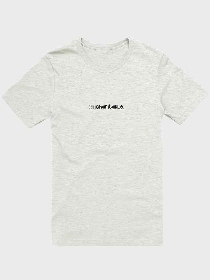 Uncharitable Subtle T-Shirt (light colours) product image (31)