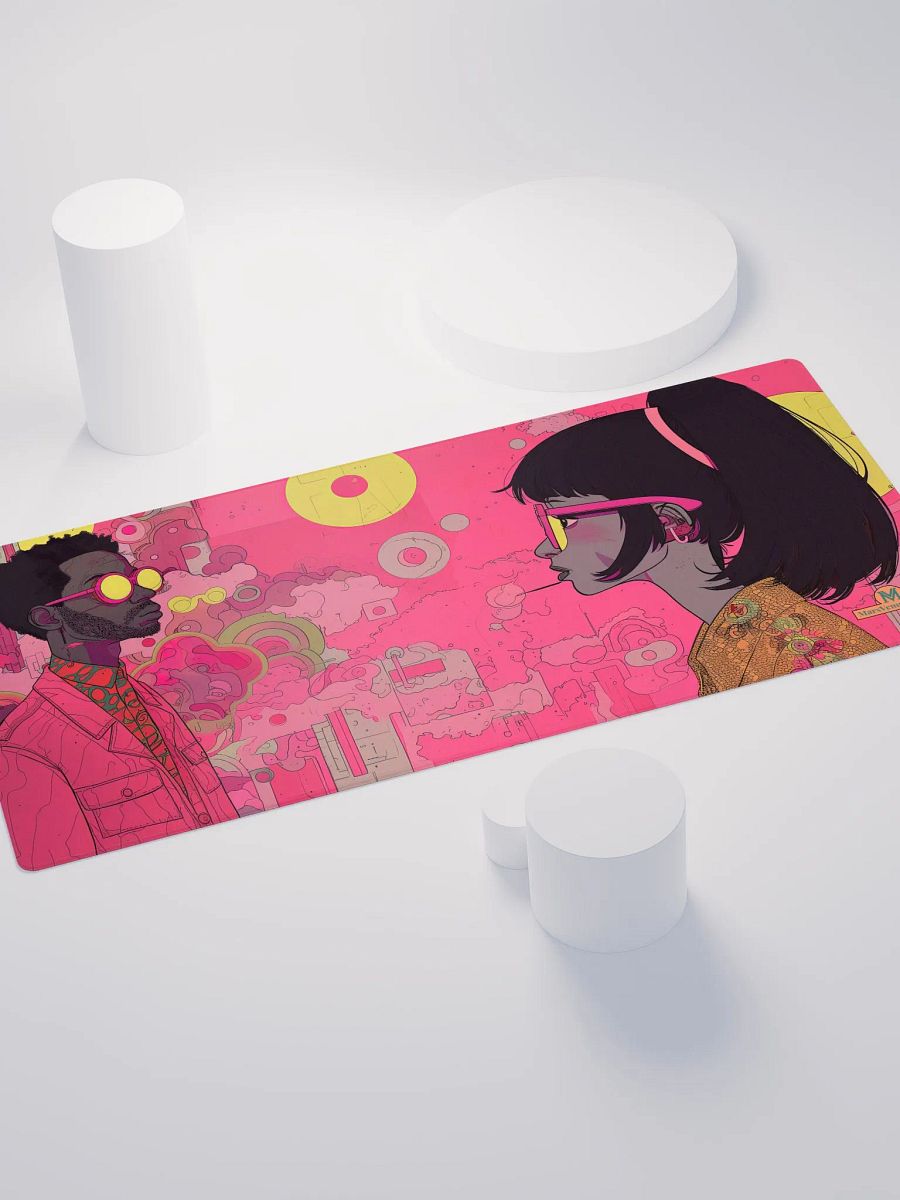 Retro-Futurist Showdown: Pop-Art Gaming Pad product image (4)