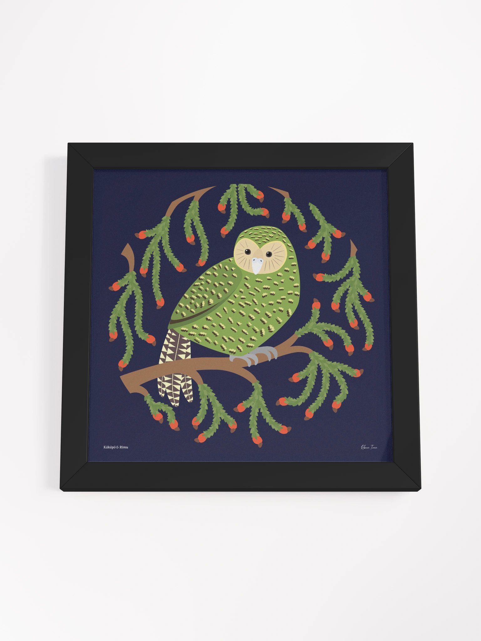 Kākāpō in Rimu Framed Wall Art product image (4)