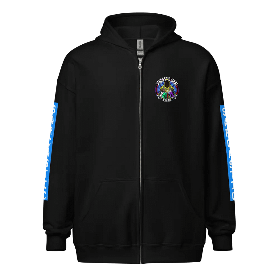 Sarcastic Mage Glow Zip Hoodie product image (1)