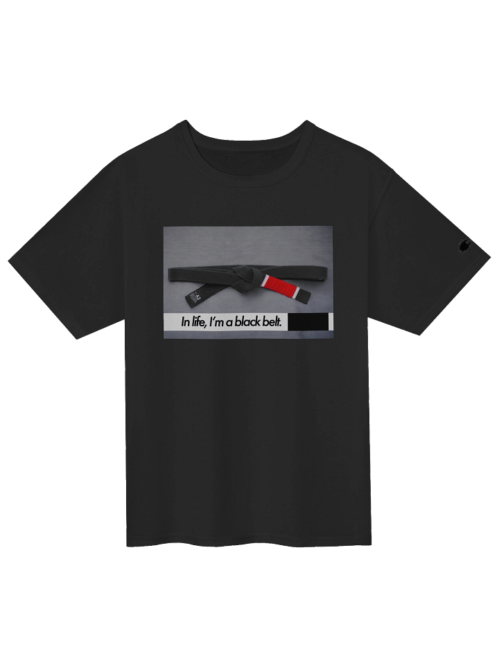 In life a black belt - UNDERHOOK x Champion Tee (Limited Edition) - Black product image (1)