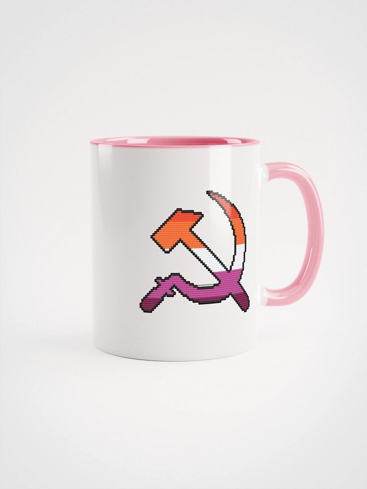 Lesbian Pride Hammer & Sickle Ceramic Mug product image (1)