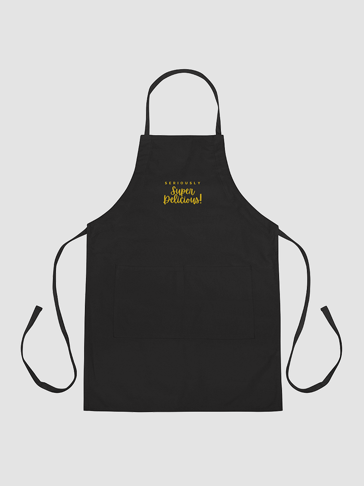 Super Delicious Embroidered Cooking Apron (Yellow) product image (2)