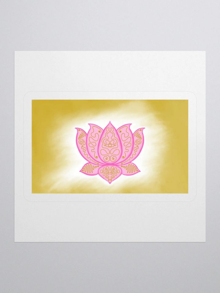 Golden Lotus Kiss Cut Stickers product image (2)
