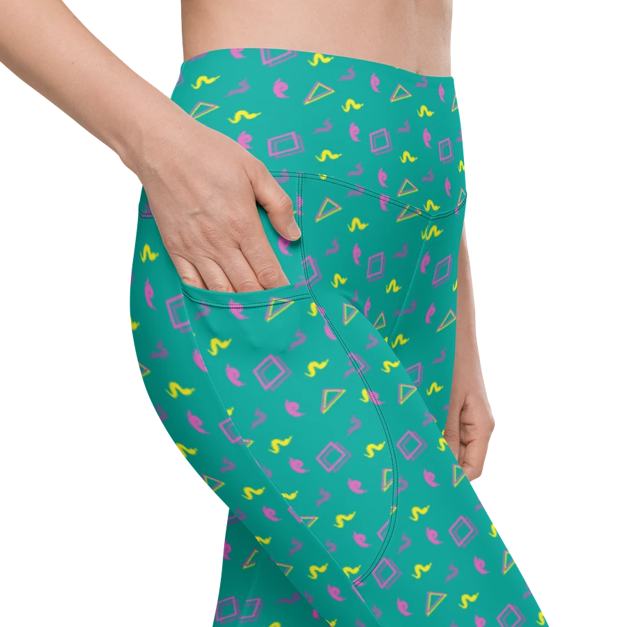 Oh Worm? teal pattern pocket leggings product image (8)