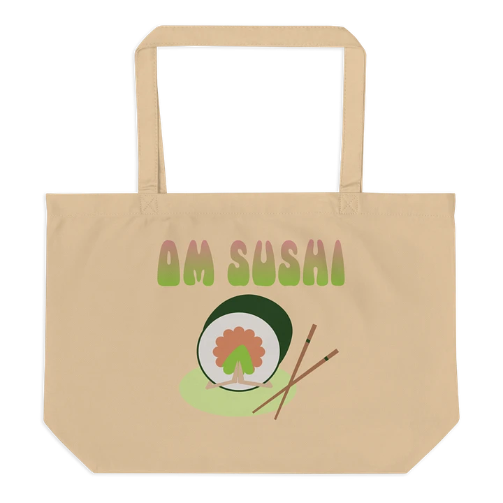 Quirky Om Sushi Eco-Friendly Large Tote Bag product image (1)