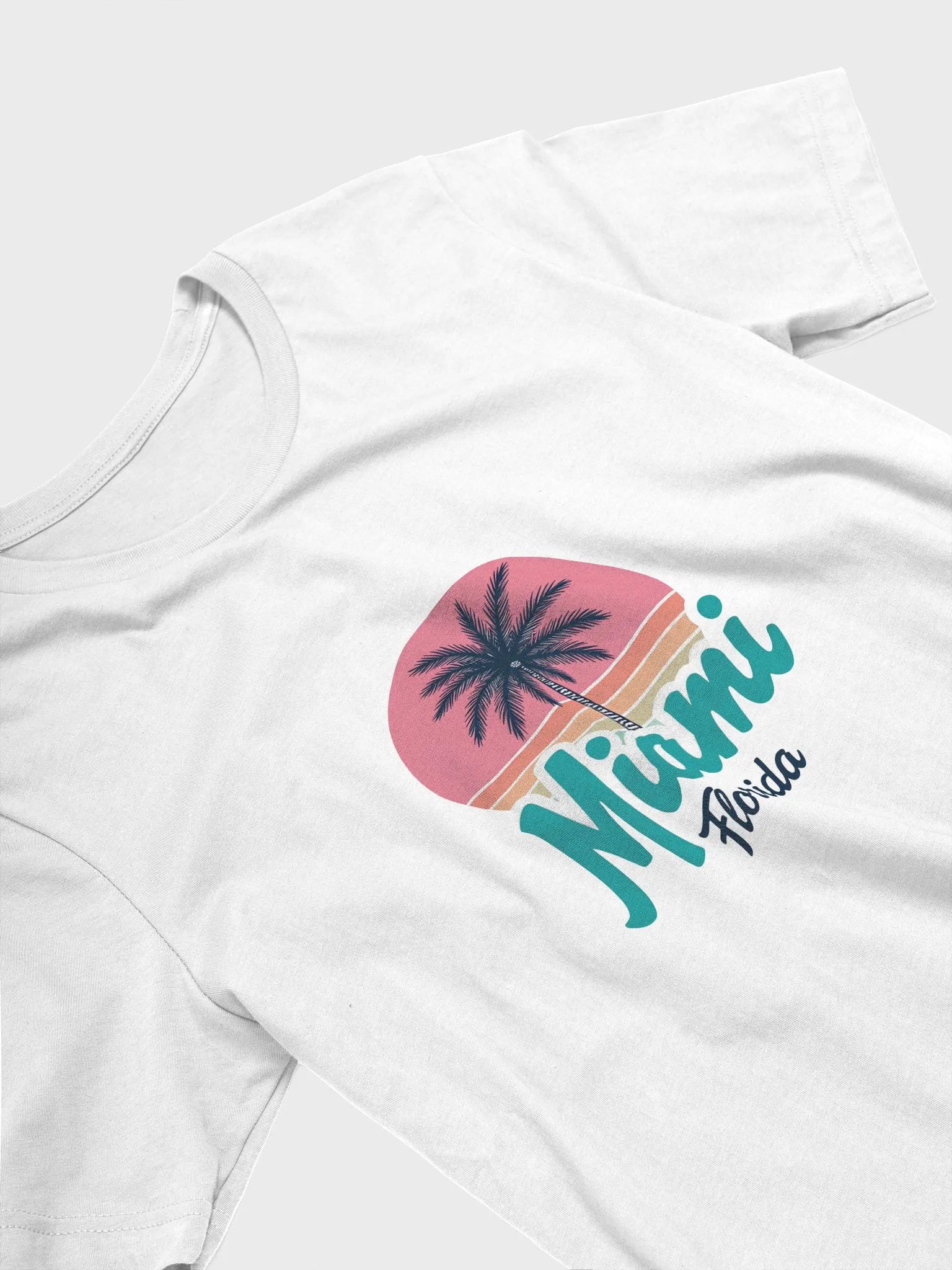 Sunset Palms Miami Vibes T-Shirt product image (4)