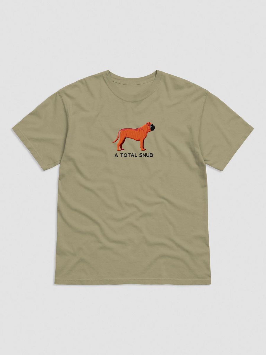A Total Snub T-Shirt(Embroidered) of an English Mastiff(Red) product image (9)