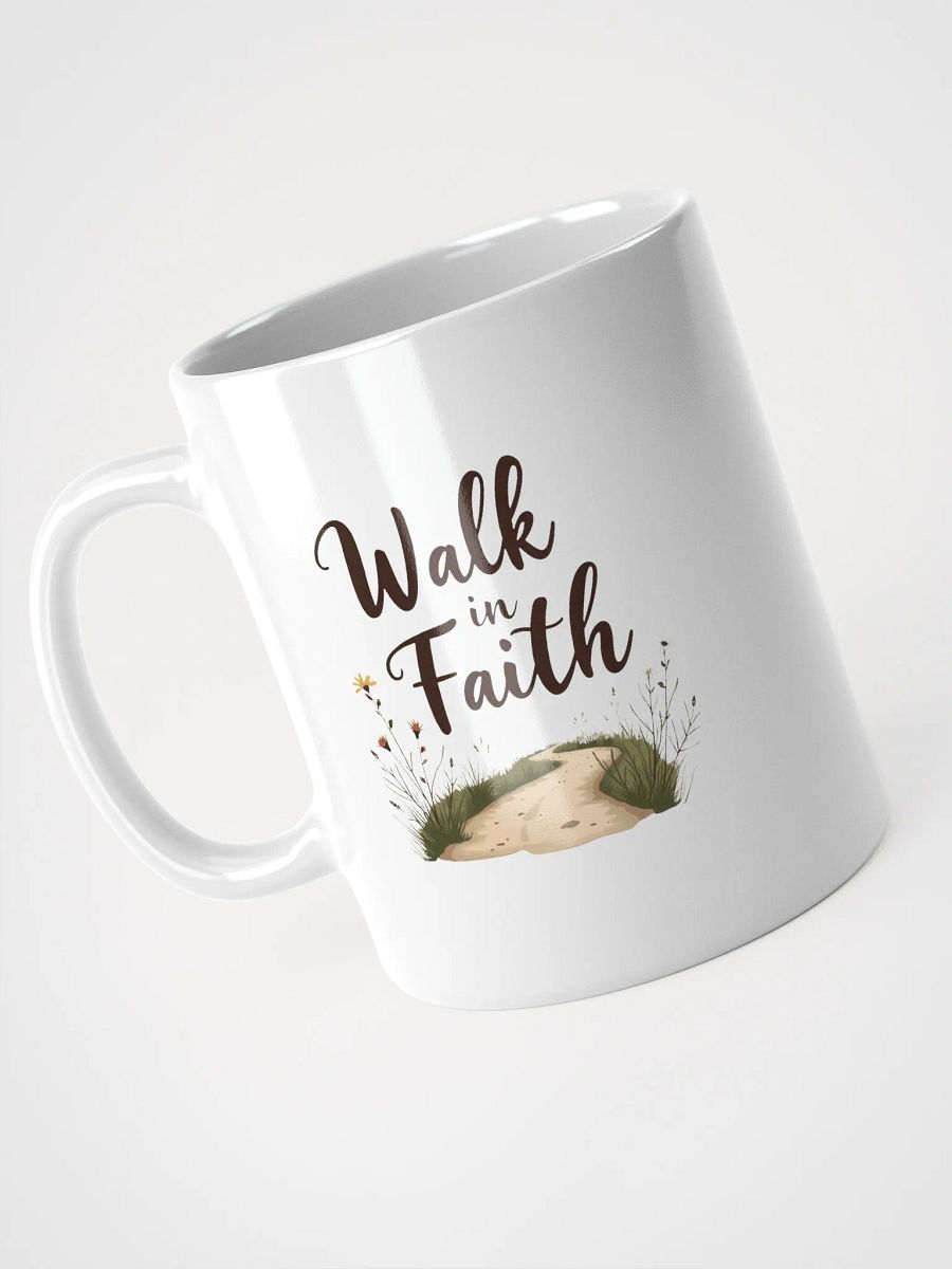 Faithful Path White Glossy Mug product image (3)