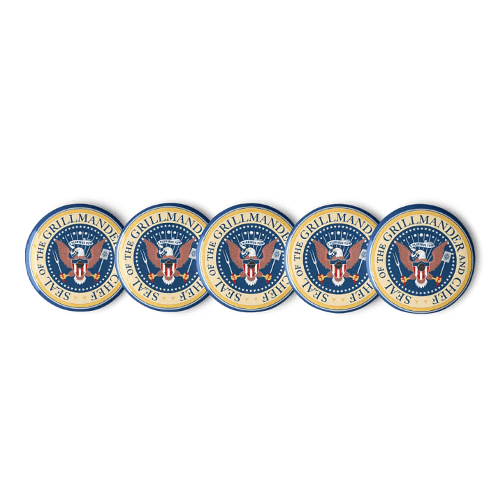 Grillmander and Chef Pin Button Set product image (1)