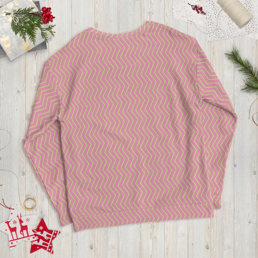 Zigzag Zest All-Over Print Unisex Sweatshirt product image (12)