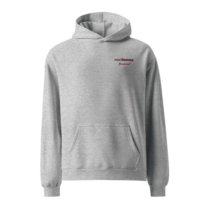 Relaxed Fit Unisex Hoodie with Maroon Logotype product image (1)