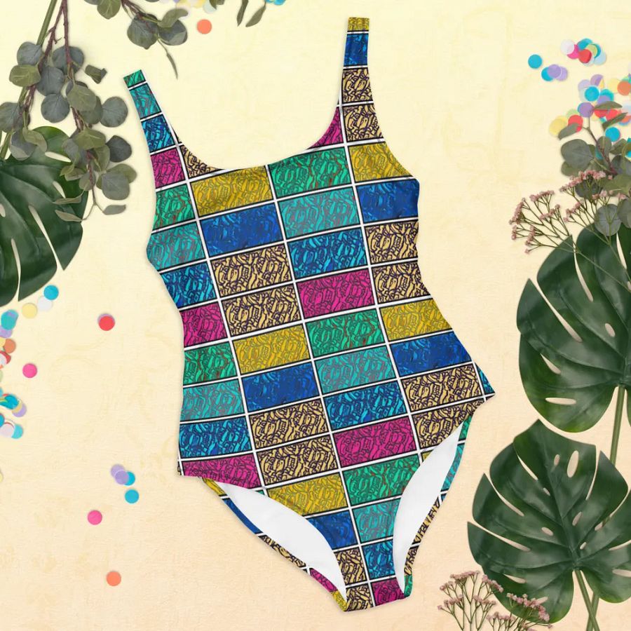 Bloom with Confidence: Floral Block One-Piece Swimsuit product image (4)