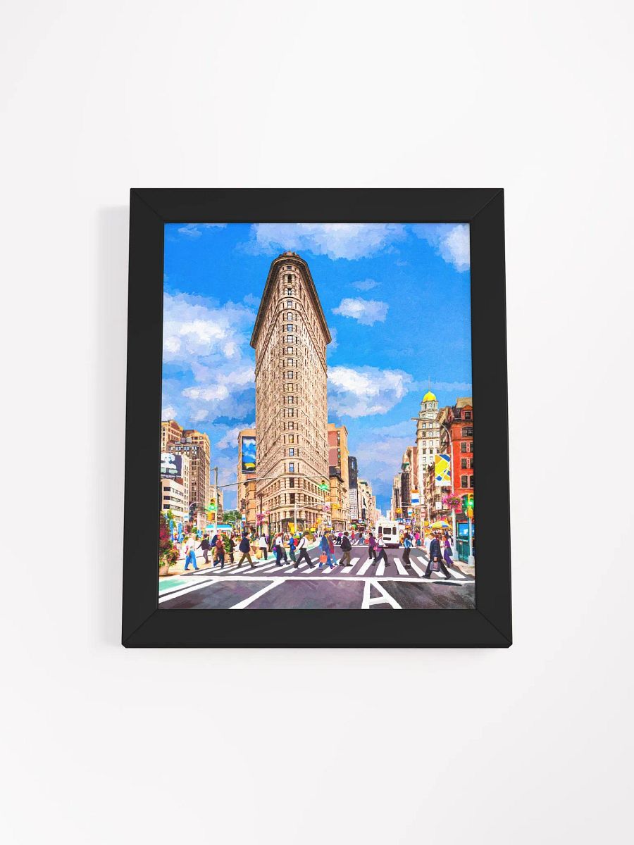 New York City’s Iconic Flatiron Building – Manhattan Framed Poster product image (1)