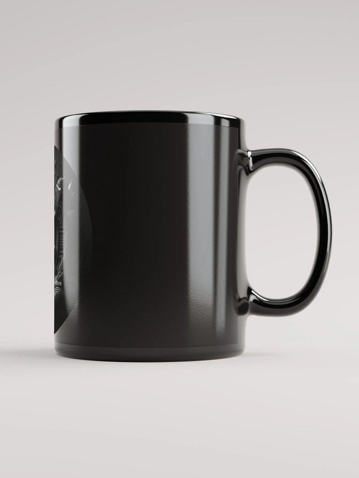 Mystical Monogram Black Glossy Mug product image (2)