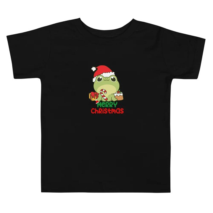 Festive Frog Christmas Toddler T-Shirt product image (5)