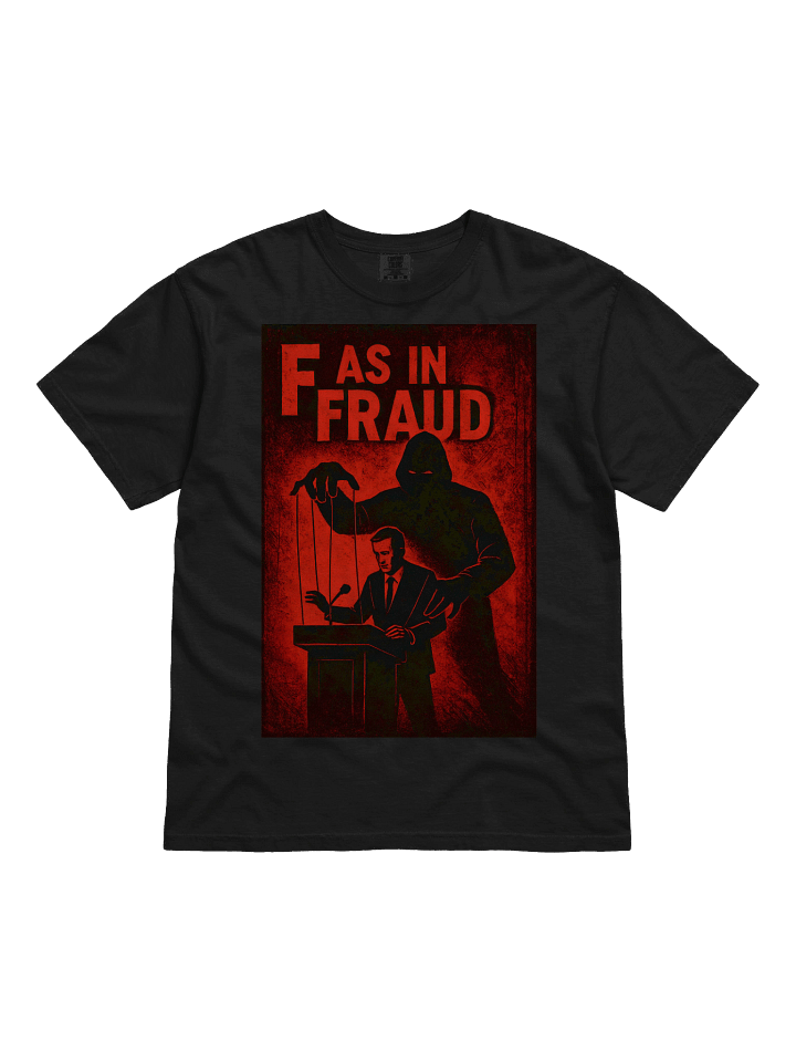 F as in fraud comfort colors garment-dyed heavyweight t-shirt by dark alphabet product image (4)
