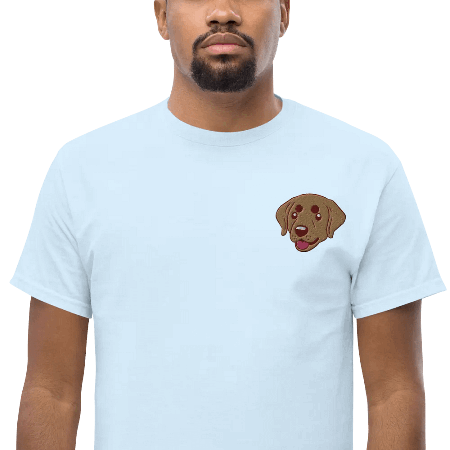 Brown Labrador retriever Dog Embroidered T-Shirt product image (3)