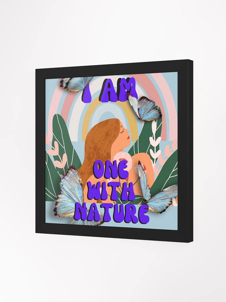 I am one with nature - Affirmation Poster product image (2)