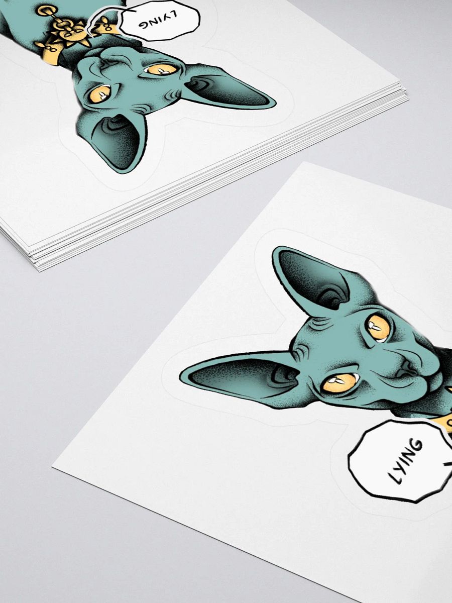 "Lying Cat" Kiss-Cut Sticker product image (12)