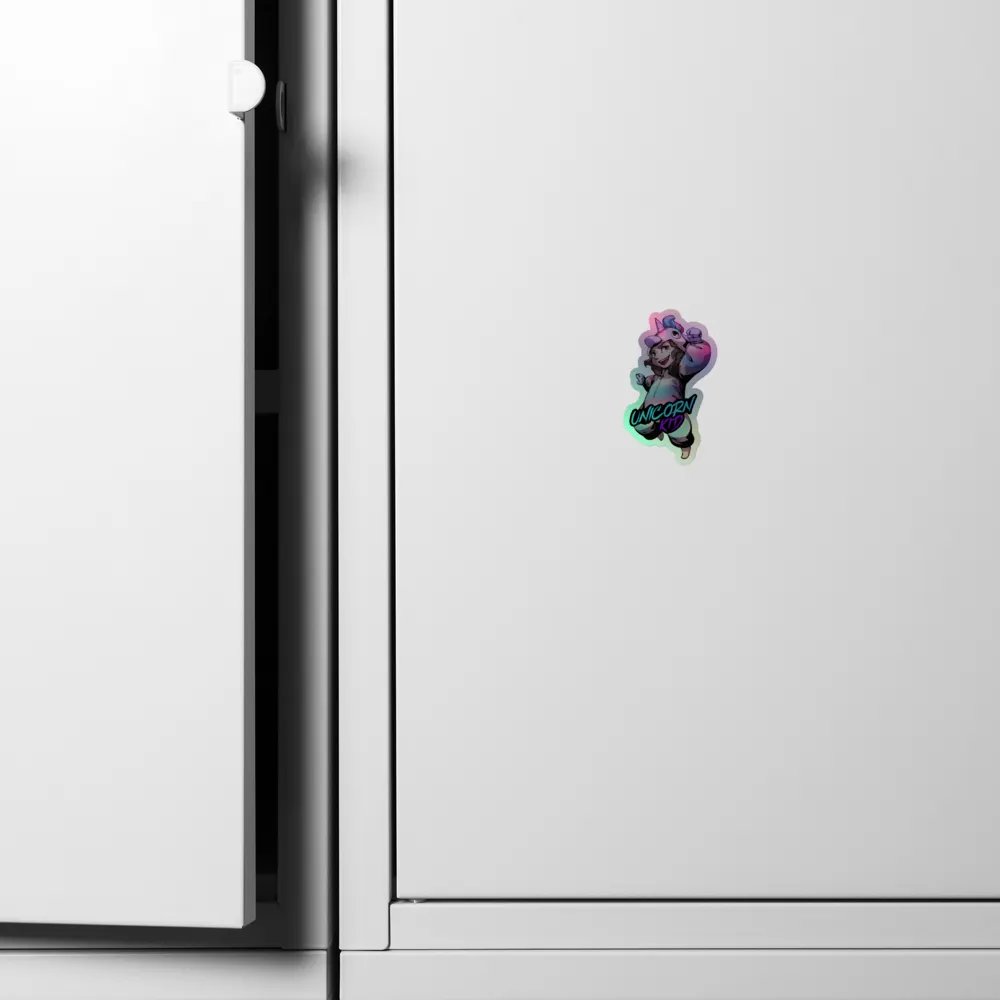 Unicorn Kid Holographic Kiss-Cut Sticker product image (6)