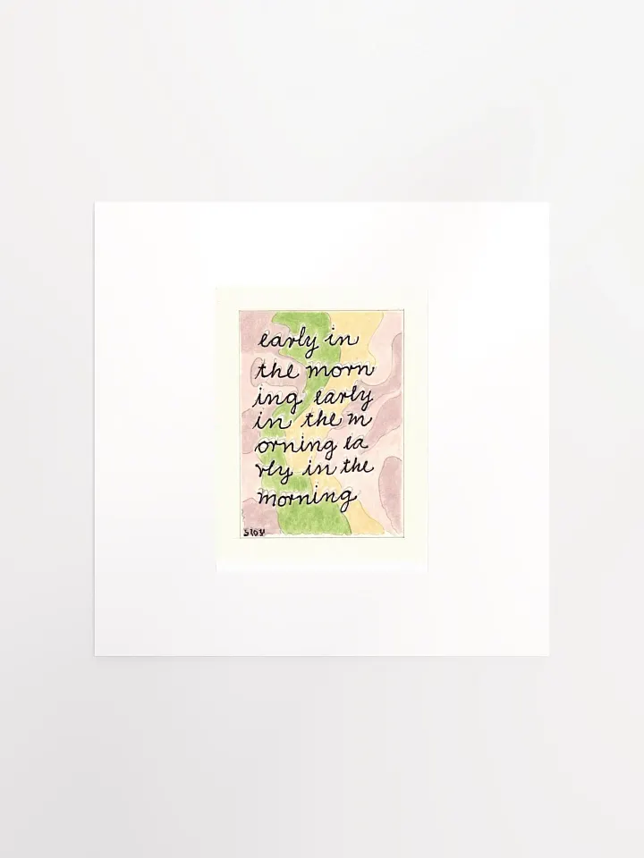 early in the morning panel card print product image (2)