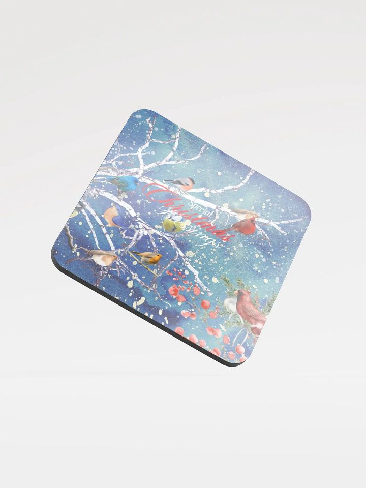 Winter Birds Christmas Coaster Set gift for entertainers friends colleagues product image (1)