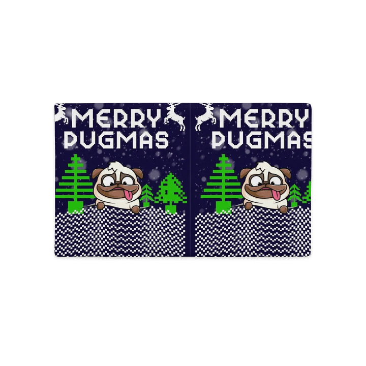 Merry Pugmas All-Over Print Pillow Case product image (2)