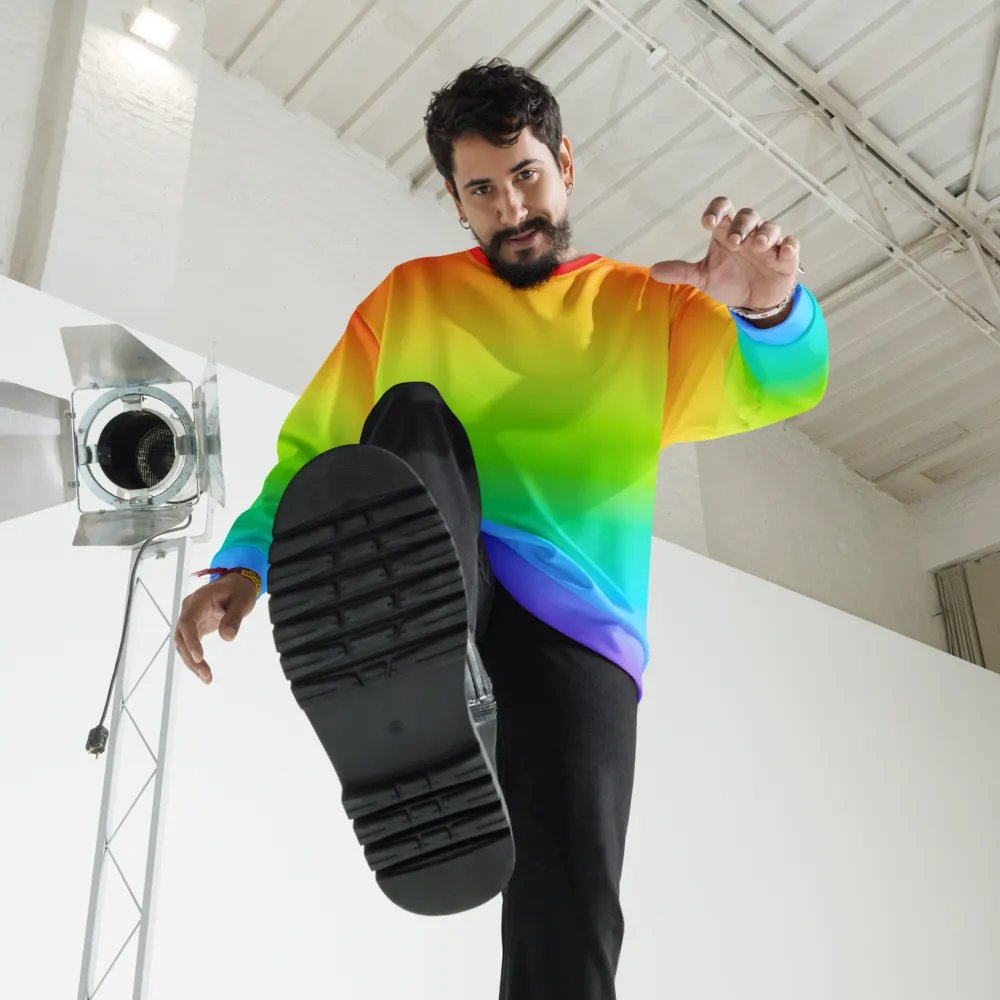 Rainbow Recycled Unisex Sweatshirt product image (10)