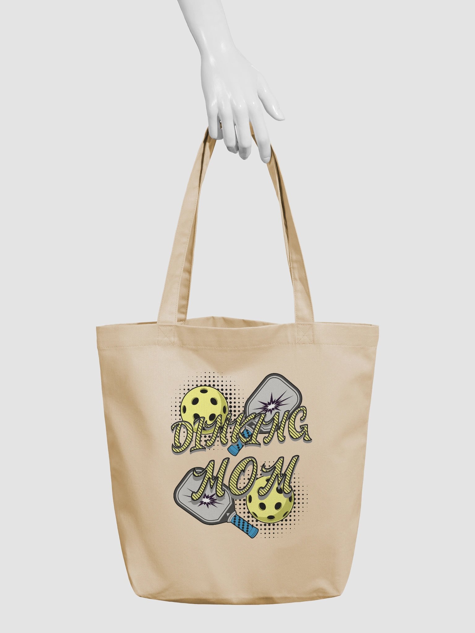 Dinking Mom Pickleball Tote Bag product image (6)