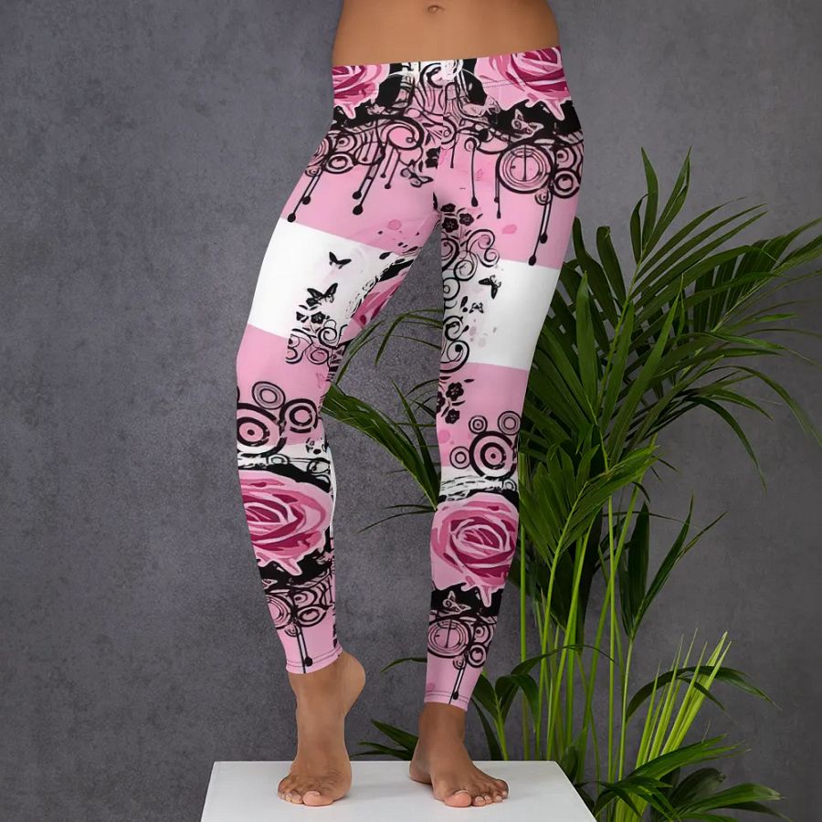 Romantic Rose All-Over Print Leggings product image (5)