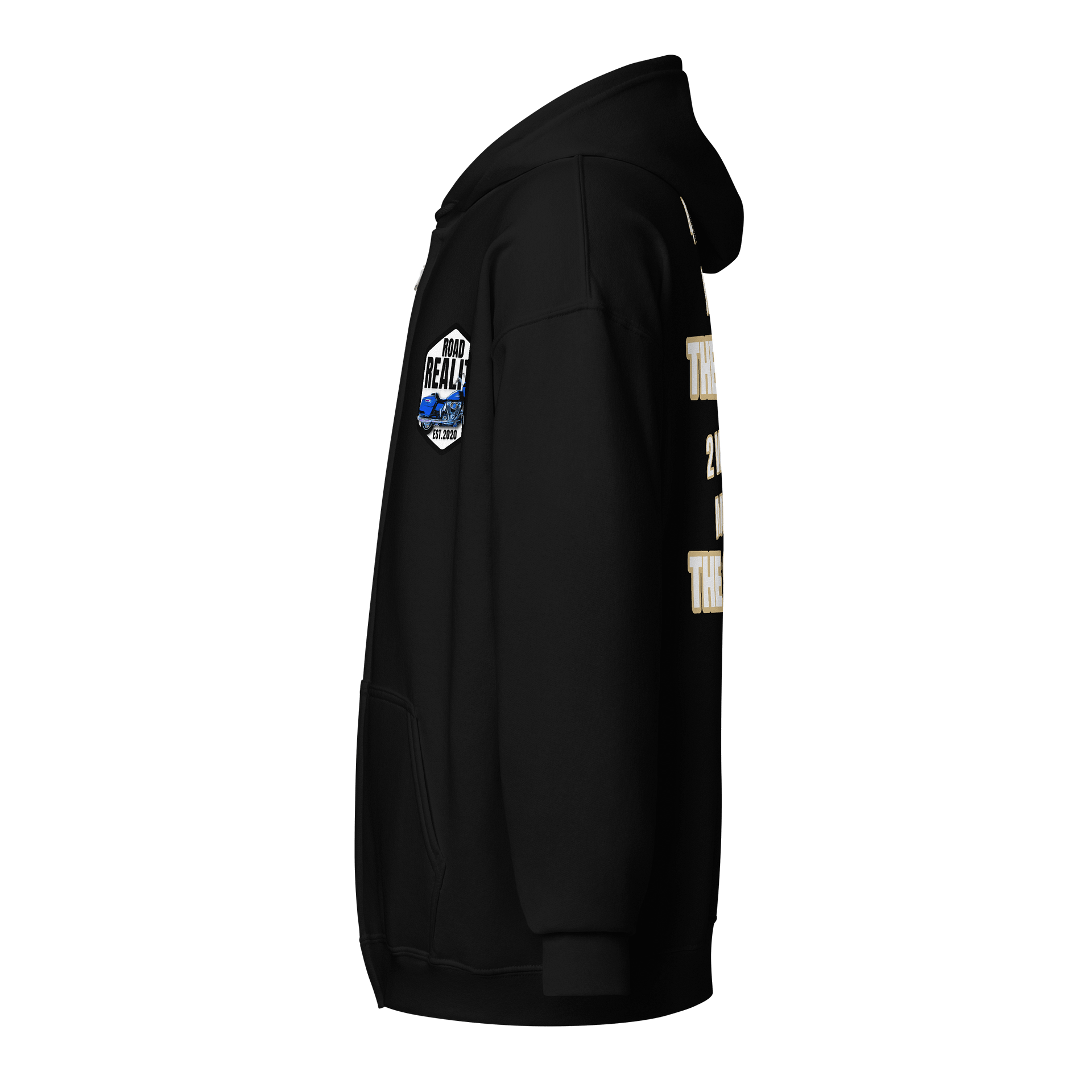 Road Reality 2 vs 4 Wheels Zip Hoodie product image (3)
