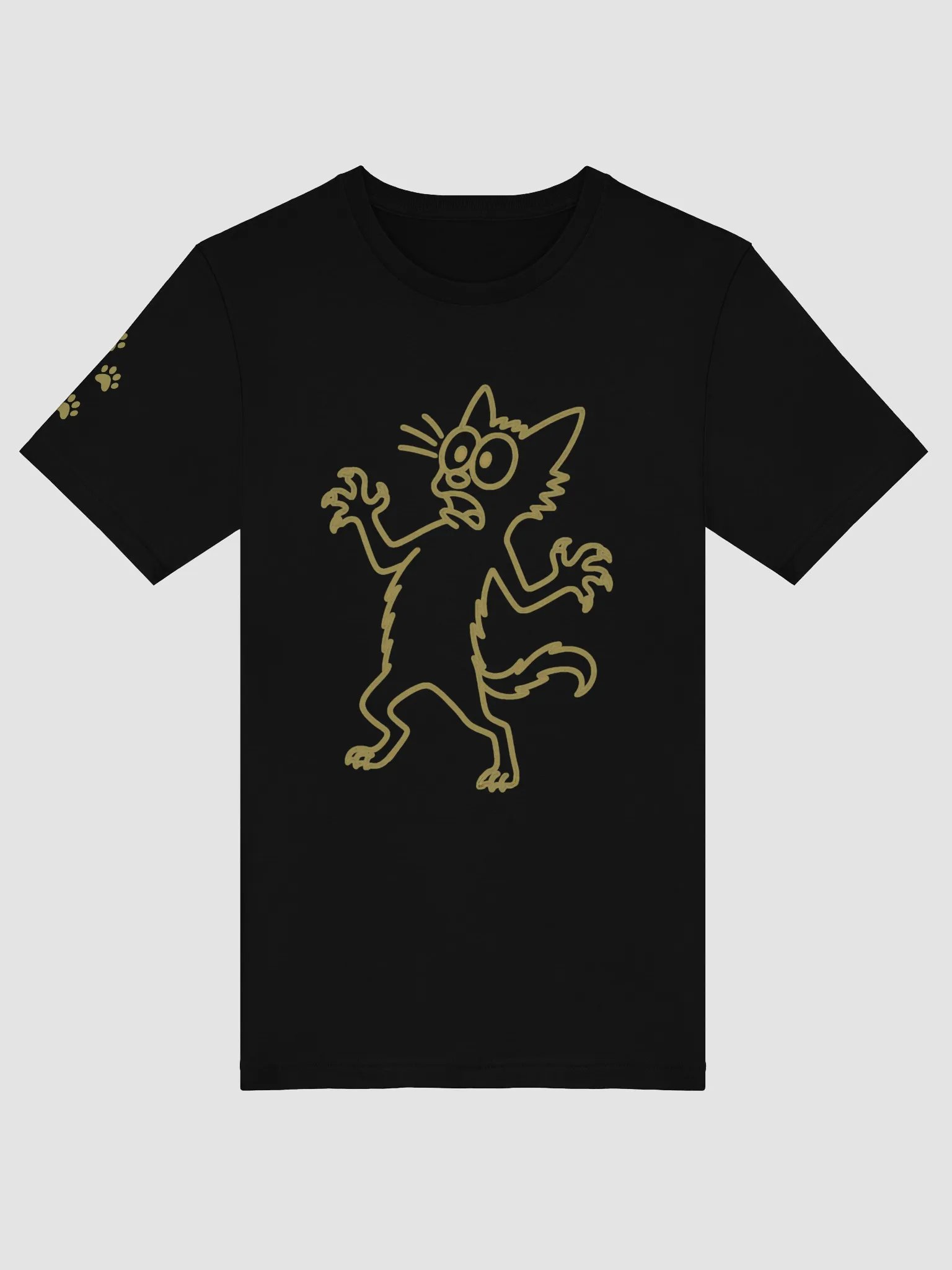 Scaredy Cat Cartoon Cat Tee product image (10)