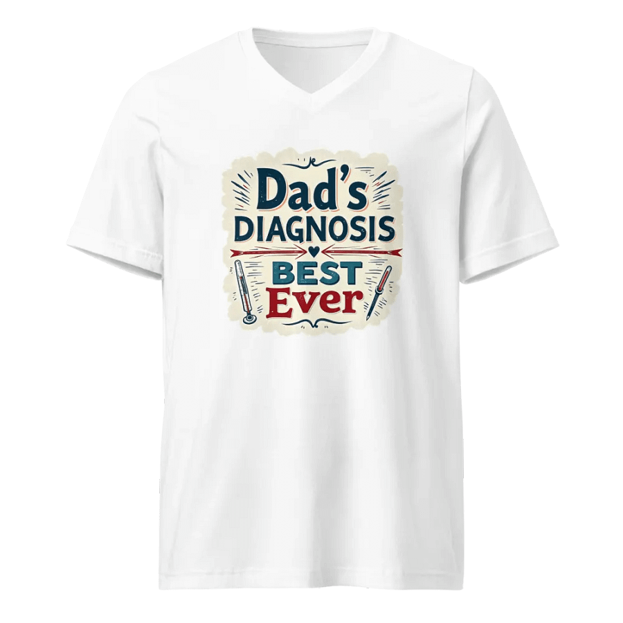 Best Ever Dad's Diagnosis v-neck Tee product image (1)