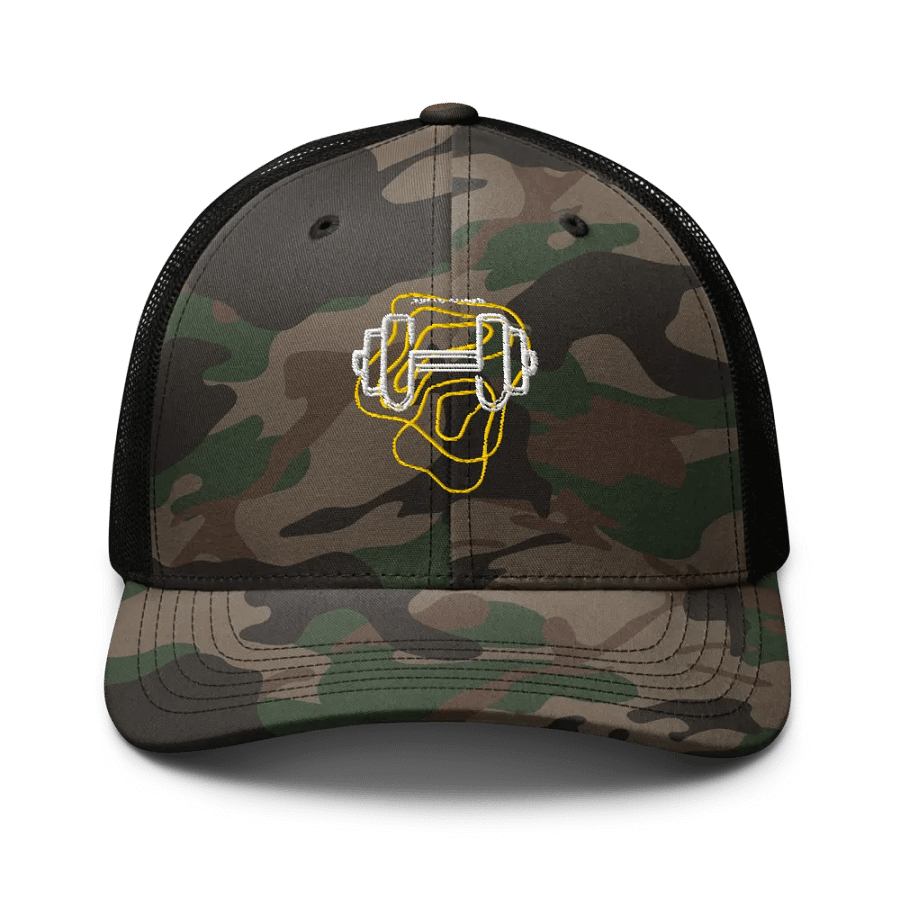 Dumbell Camo Trucker Hat product image (1)