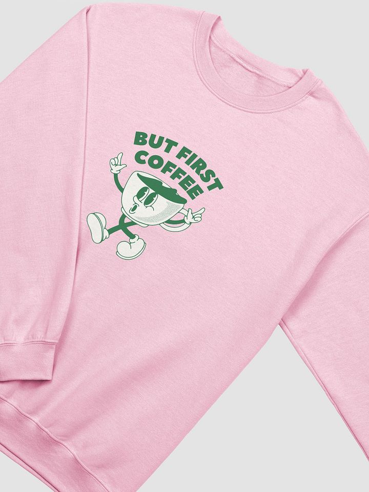 But First Coffee | Vintage Coffee Cup Crewneck Sweatshirt product image (2)