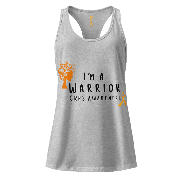 I'm a Warrior CRPS Awareness (Black Print) Racerback tank top (Women's) product image (3)