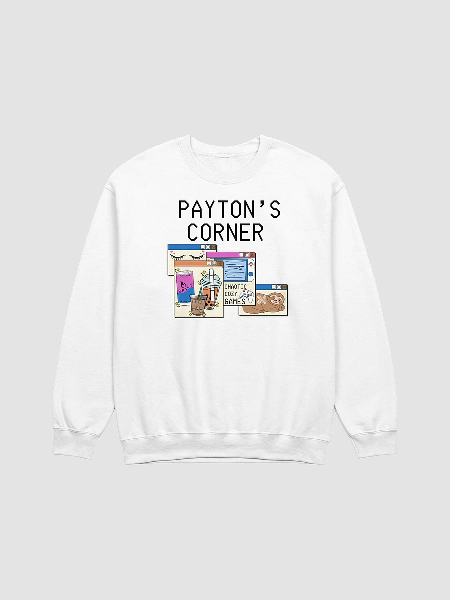 Payton's Virtual Corner Sweatshirt -Black Text product image (2)