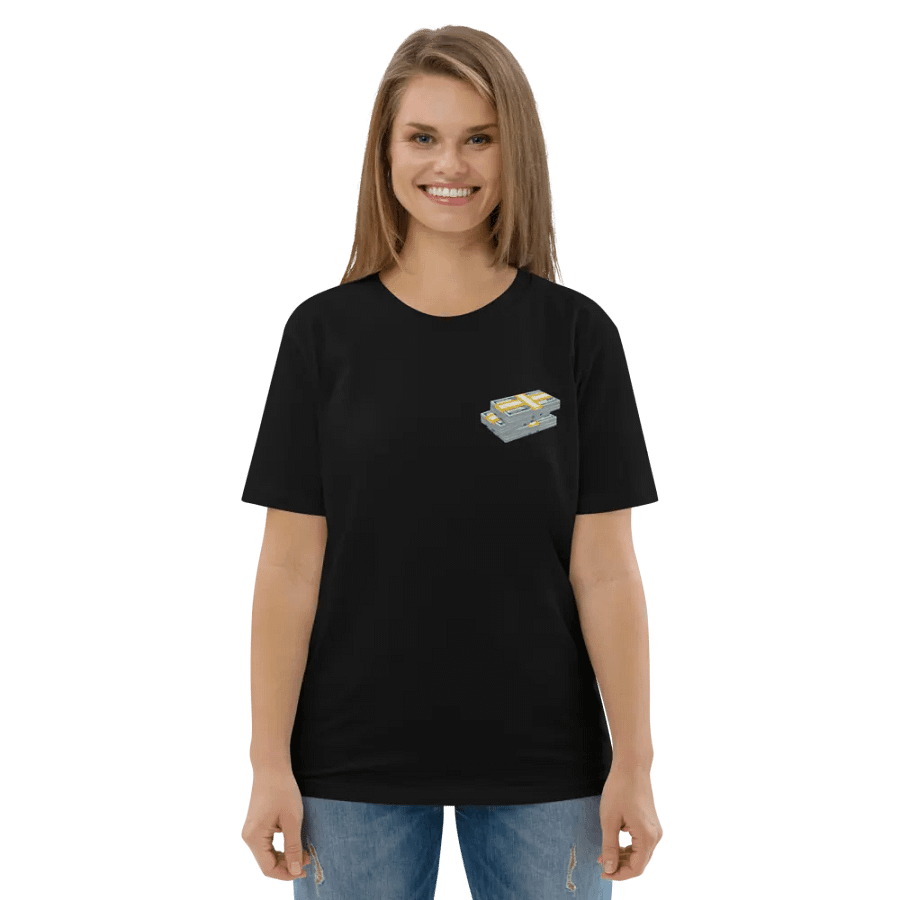 dollar stacks embroidered t-shirt - 100% cotton product image (10)