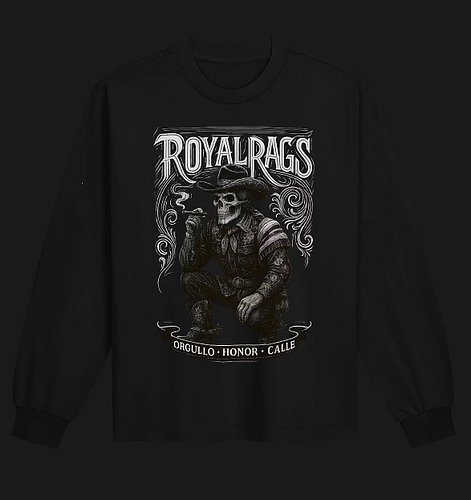 SANTO DE LA CALLE 💪

WHERE CHARRO TRADITION MEETS STREET CHROME. THE SANTO DE LA CALLE TEE PAIRS A HYPER-DETAILED SKULL VAQUE...