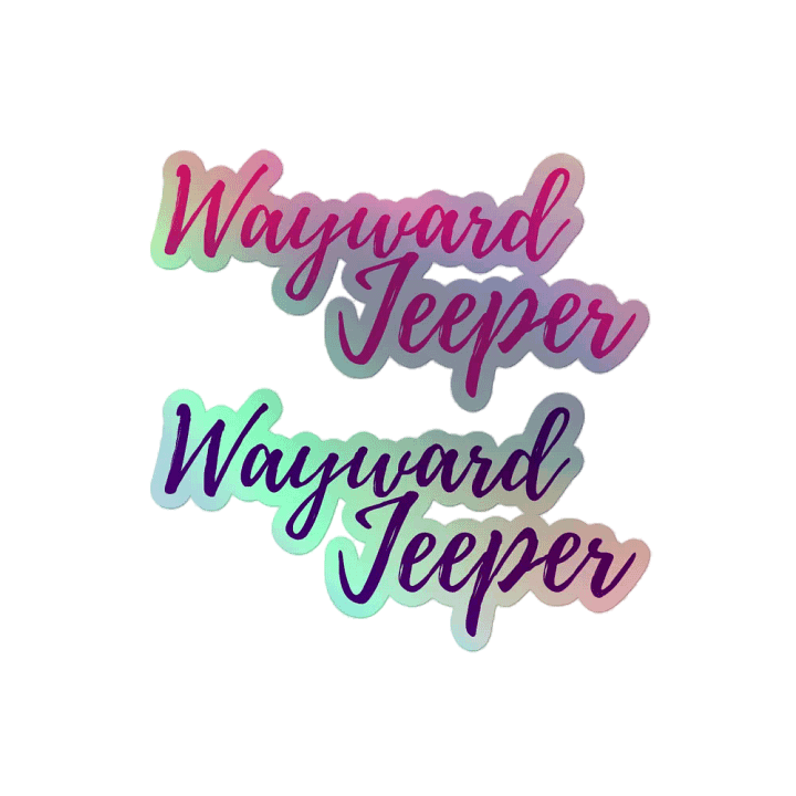 Pink & Purple Holographic Jeeper Stickers product image (2)
