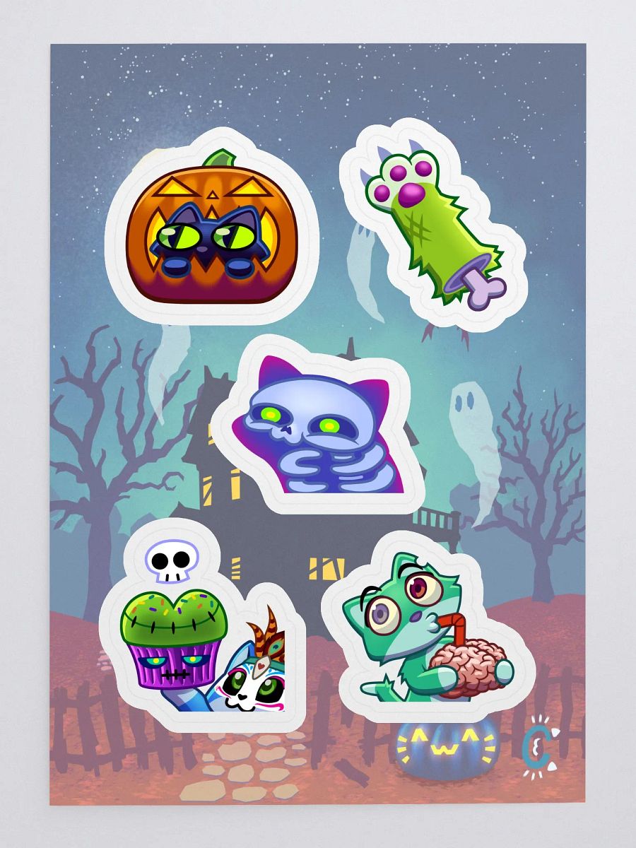Scary Ceruli-mote Sticker Sheet product image (3)