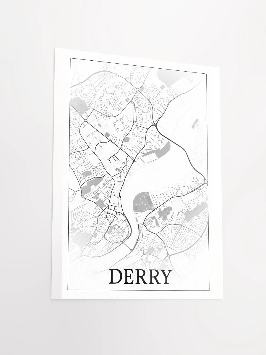 Derry, Northern Ireland, city map print product image (12)