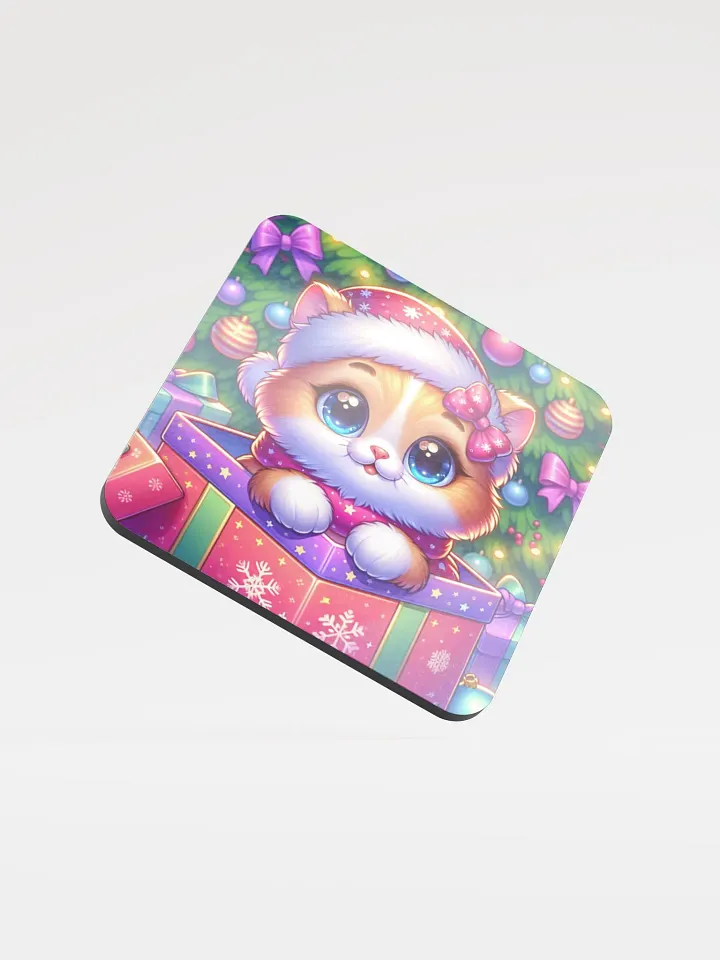 The Purrfect Christmas Winter Kitten Coaster product image (1)