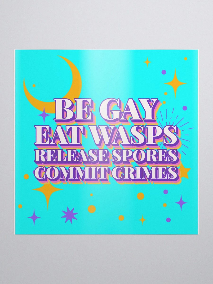 Cordyceps propaganda bubble free stickers product image (2)