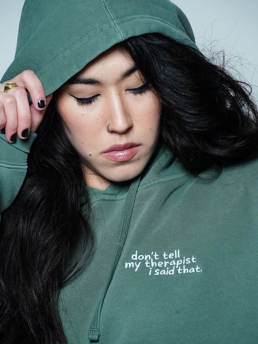 Therapy Hoodie (Embroidered) product image (3)